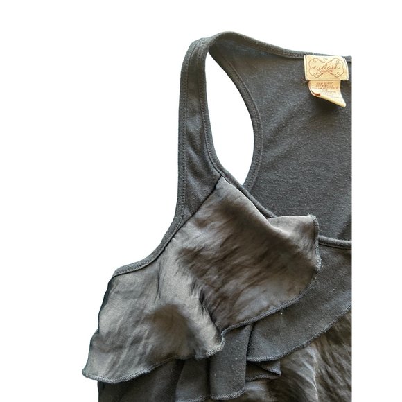 💙💛💛Eye Lash Couture Ruffle  Shirt M 💙💛💛 - Picture 4 of 8